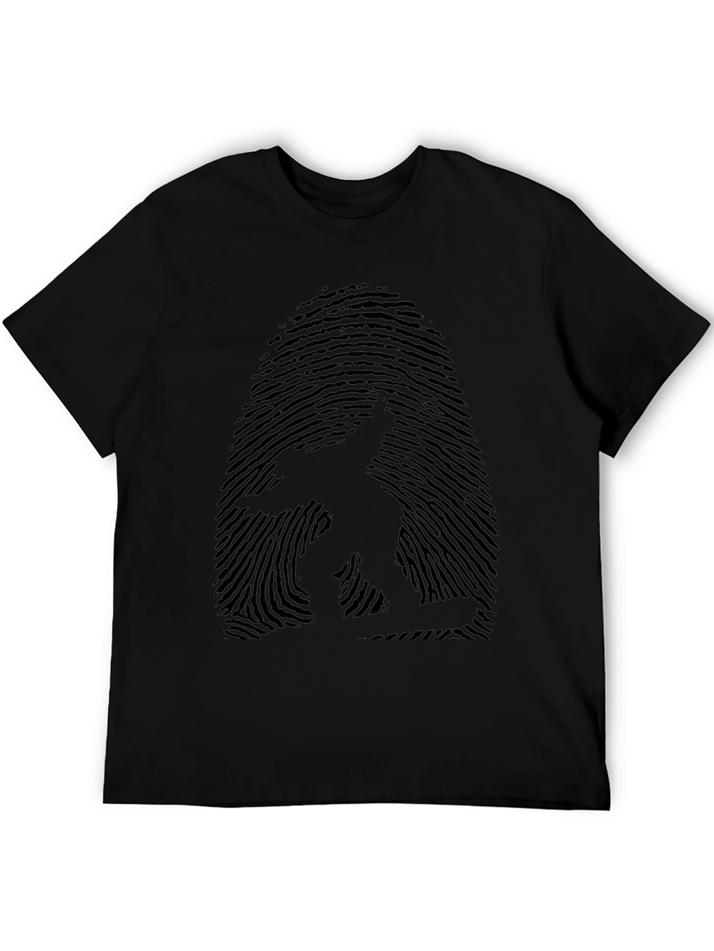 Fingerprint Surfer Graphic Tee - Unique Design