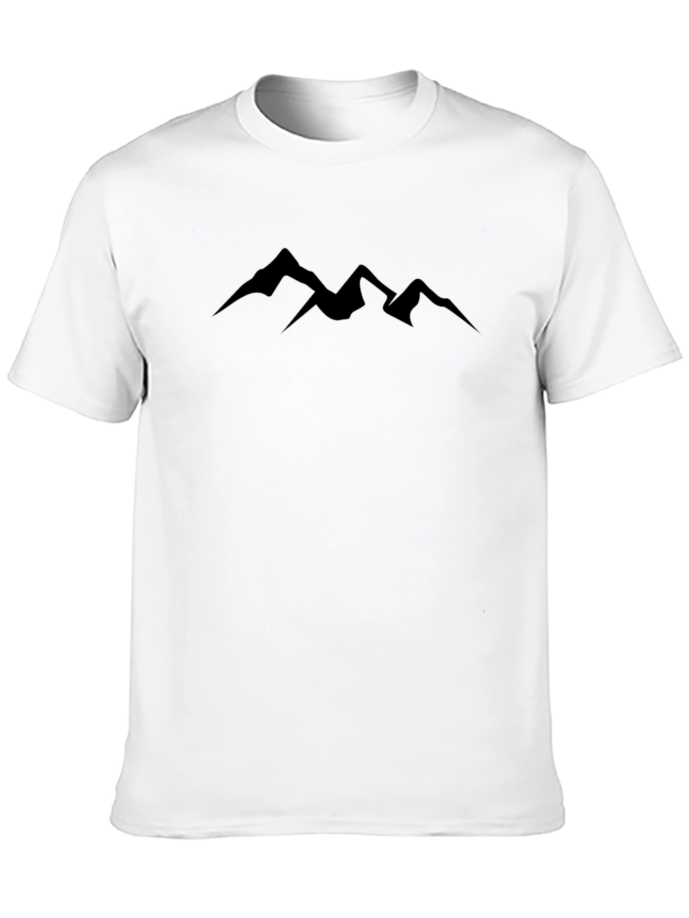Mountain Silhouette Graphic Tee - Black