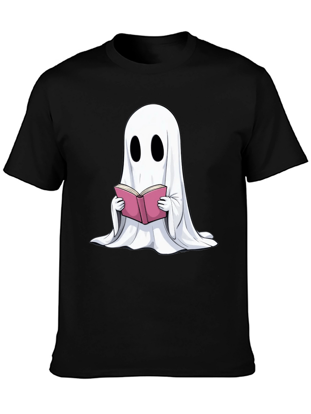 Ghost Reading Book Graphic T-Shirt - Spooky Season