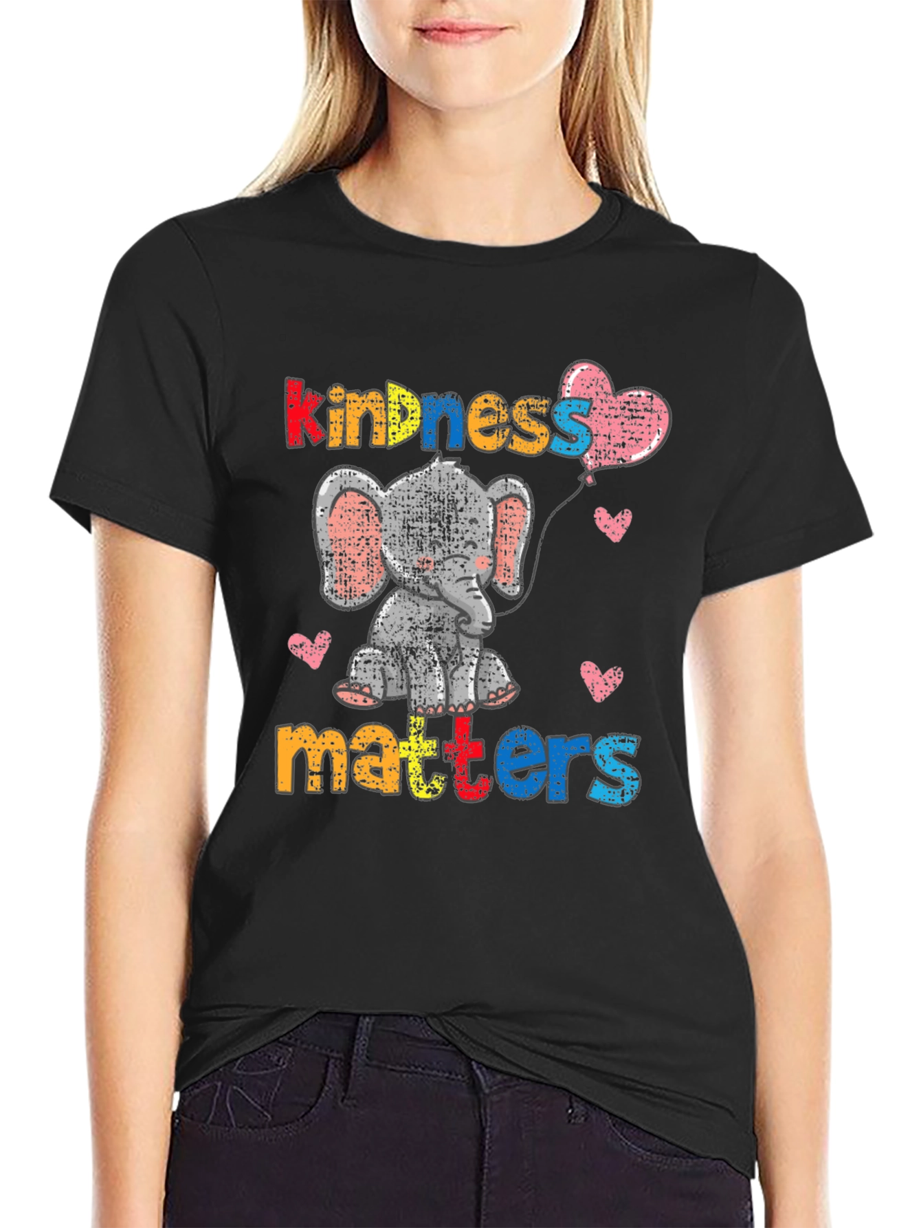 Kindness Matters Elephant Graphic Tee