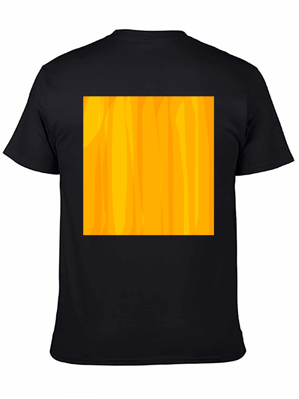 Modern Abstract Pattern Black T-Shirt
