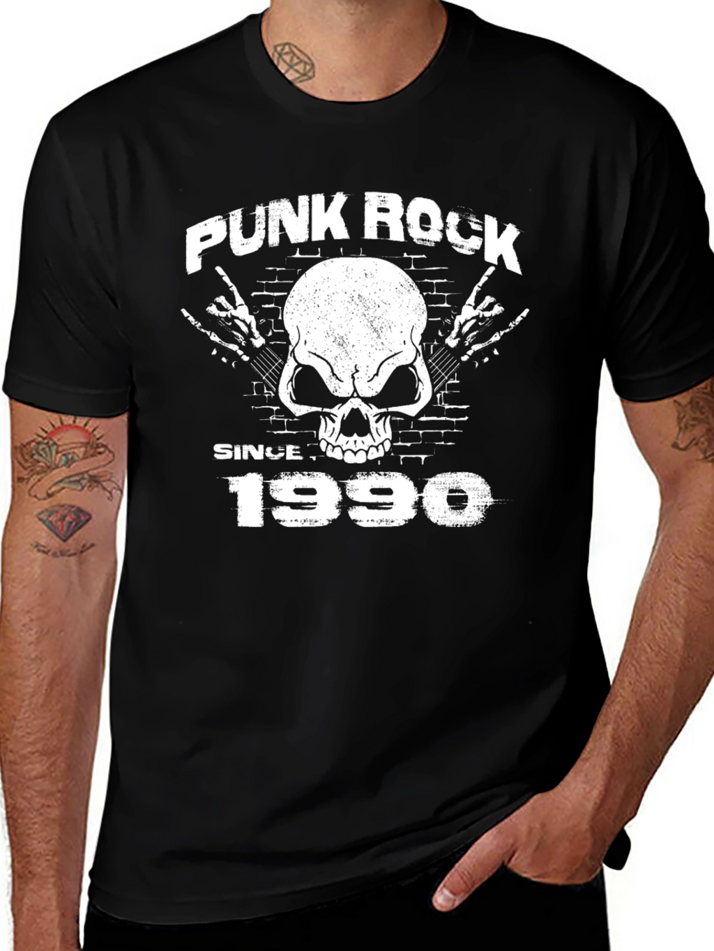 Punk Rock Since 1990 Black T-Shirt