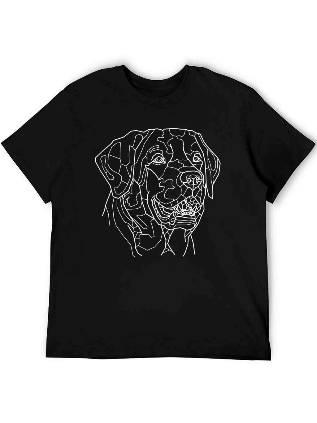 Geometric Dog Graphic Tee - Modern Canine Art