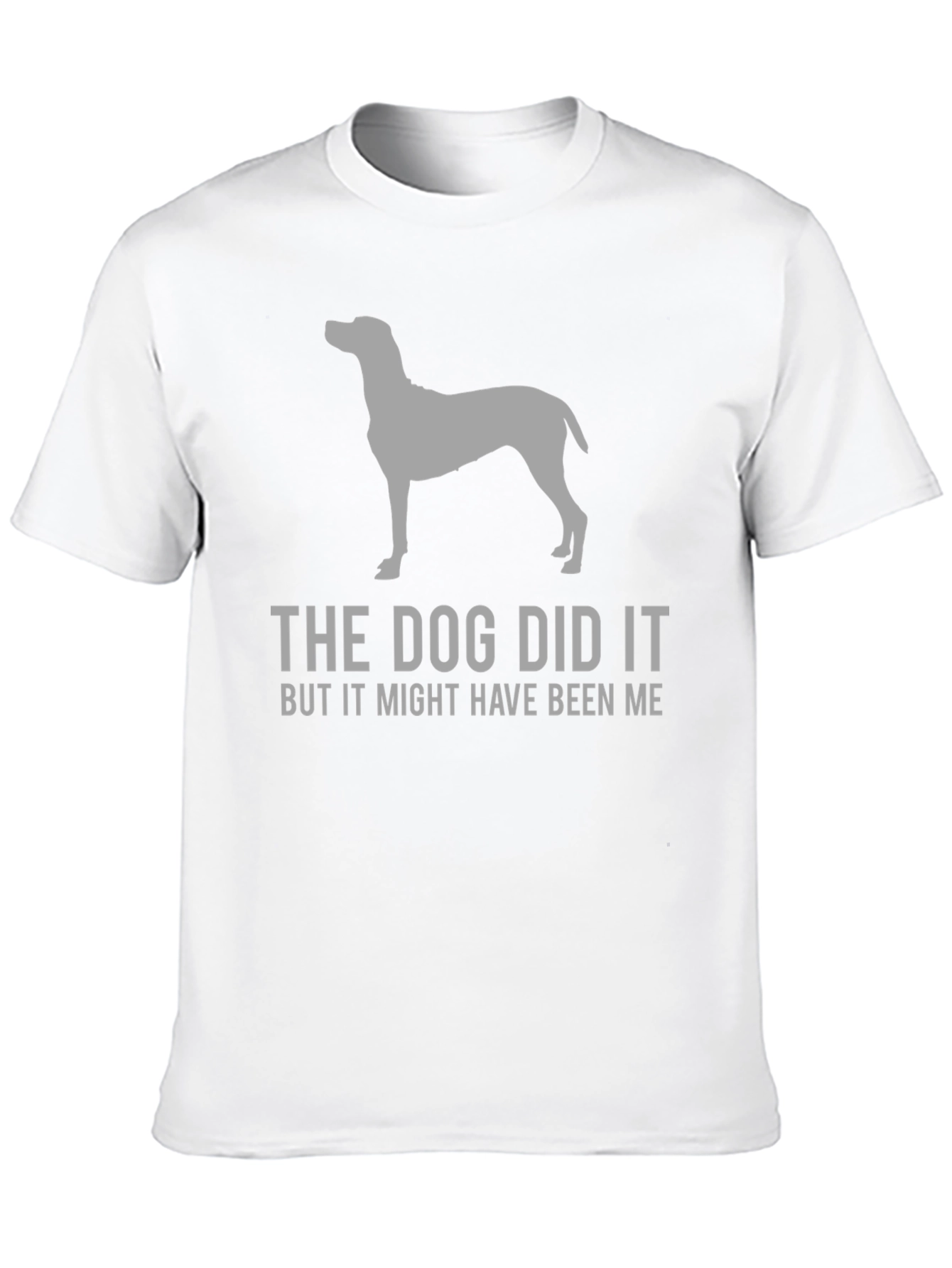The Dog Did It Funny Graphic T-Shirt
