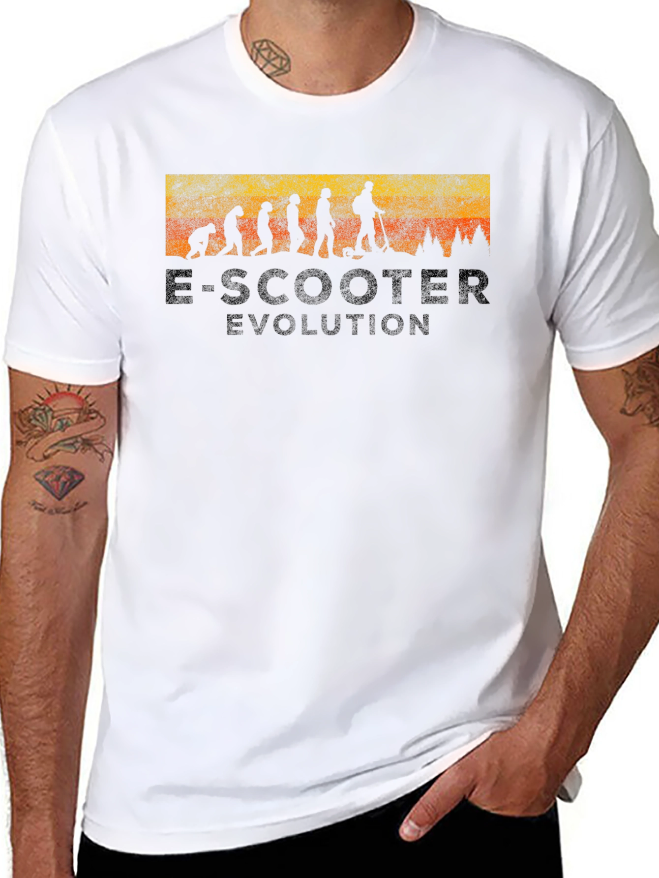 E-Scooter Evolution Graphic T-Shirt