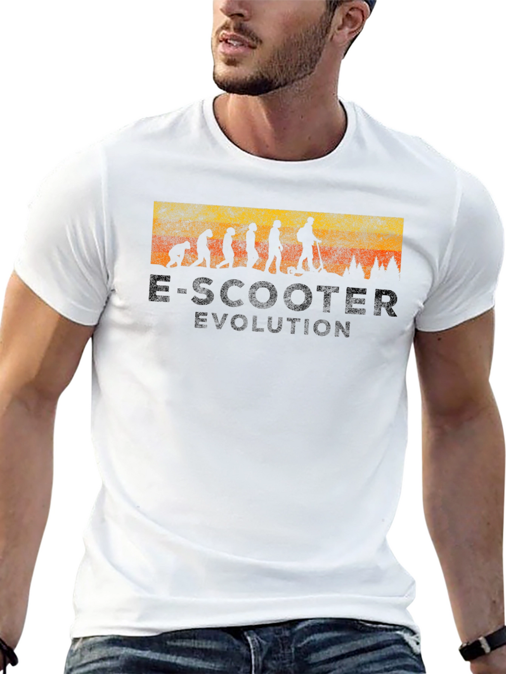 E-Scooter Evolution Graphic T-Shirt