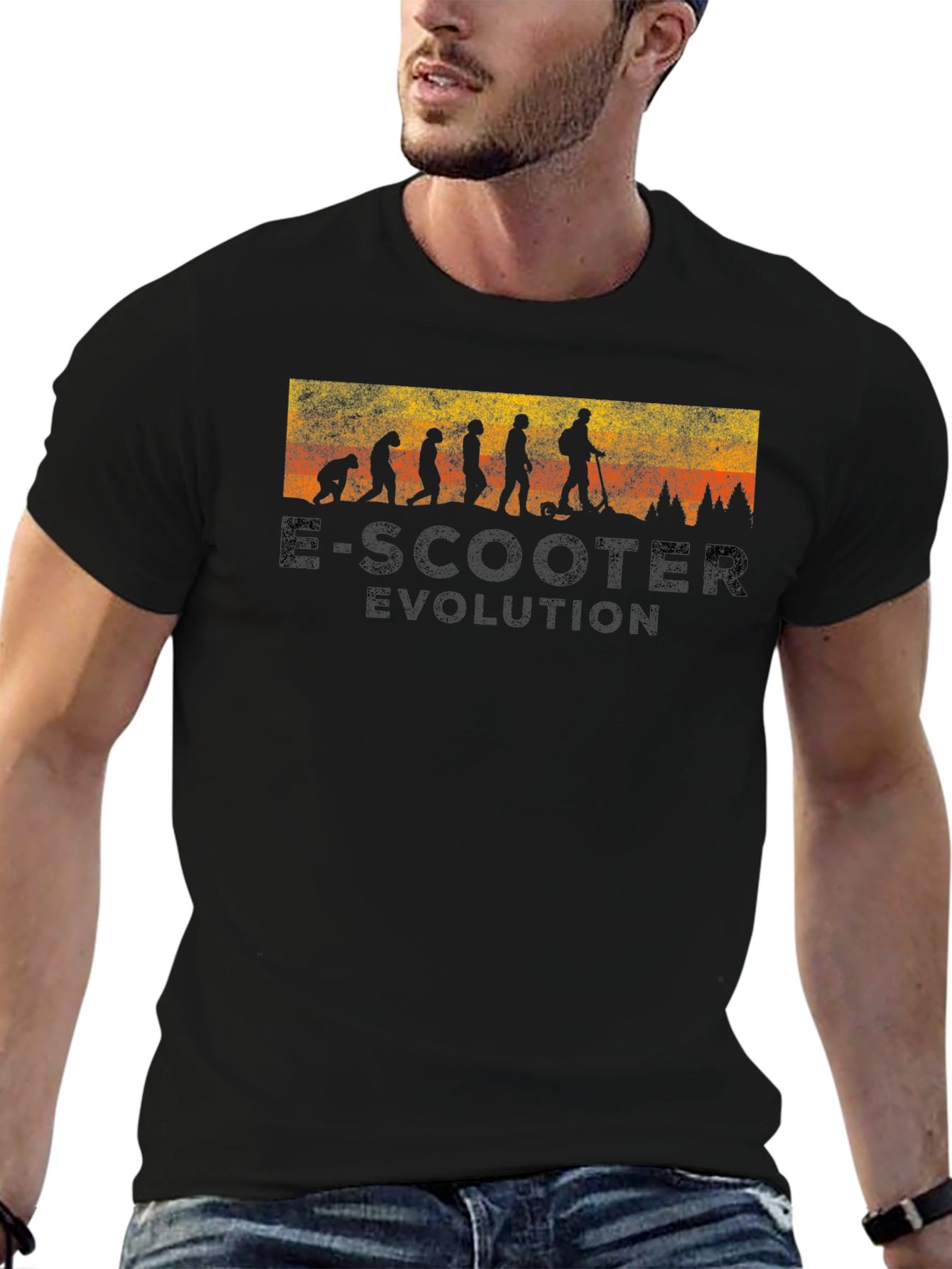 E-Scooter Evolution Graphic T-Shirt