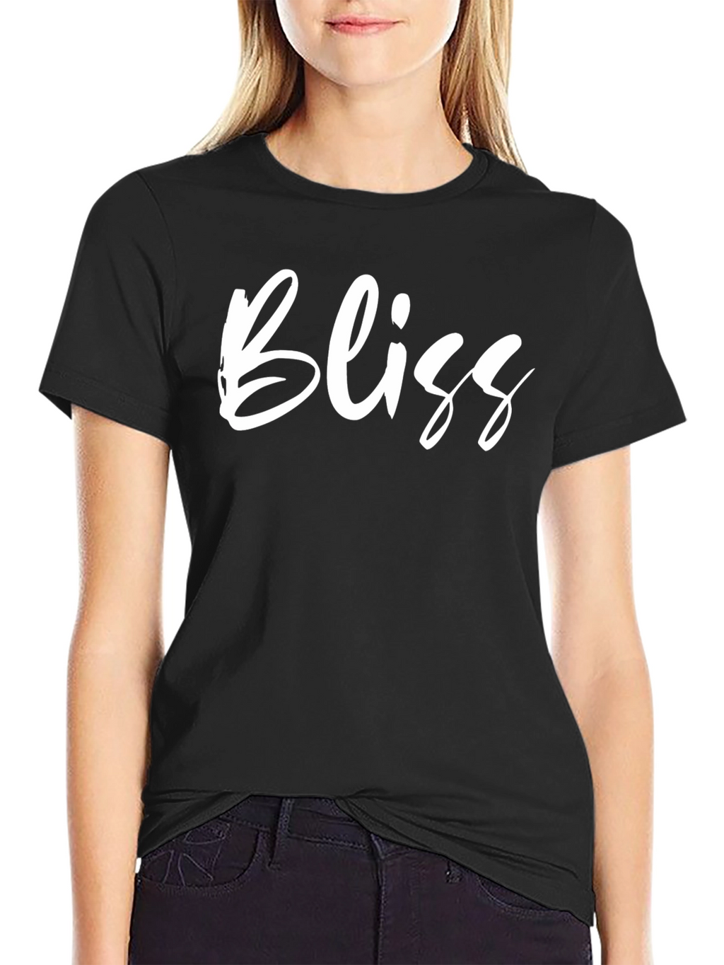 Bliss Graphic Tee - Classic Black Cotton T-Shirt