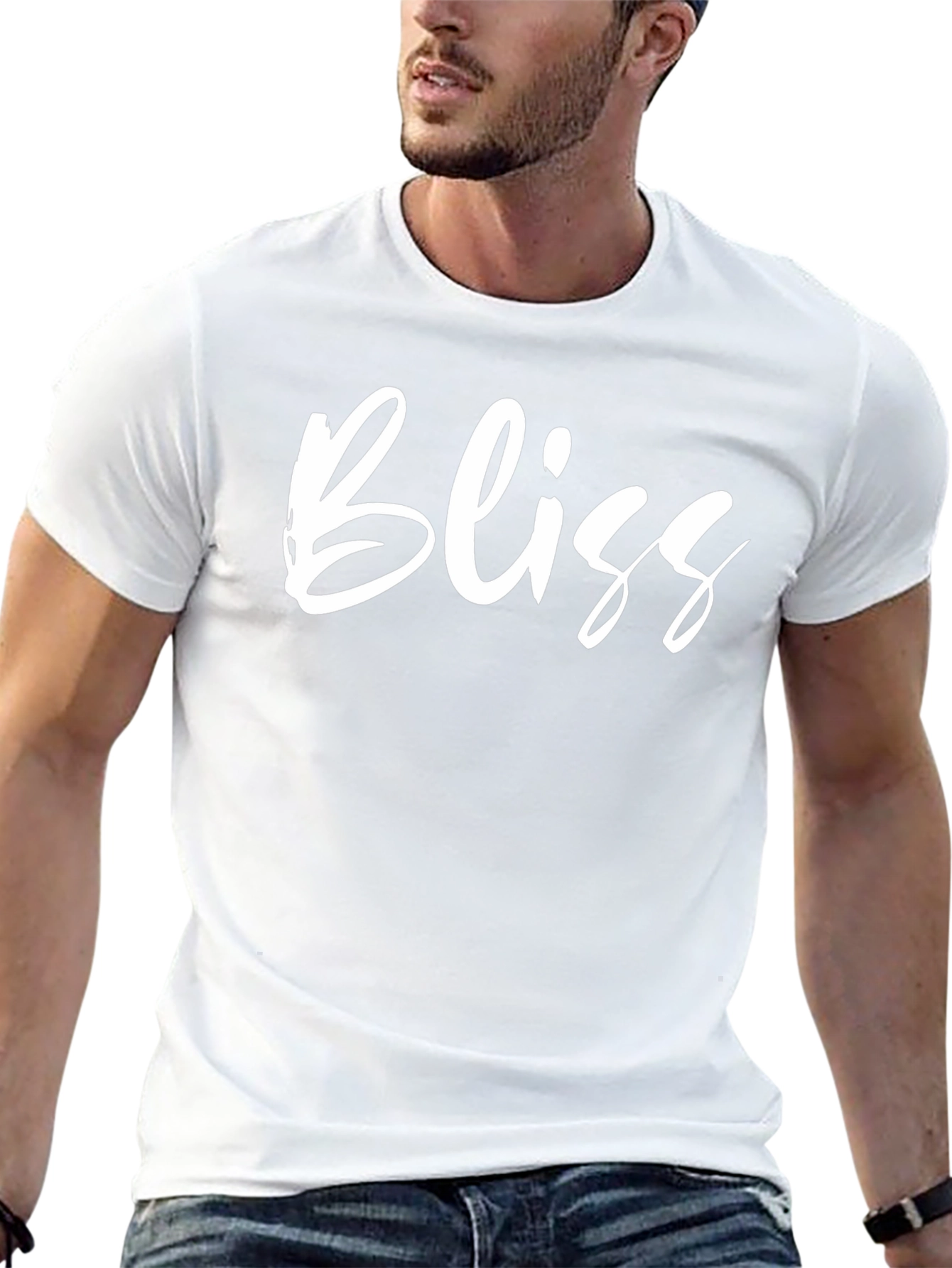 Bliss Graphic Tee - Classic Black Cotton T-Shirt