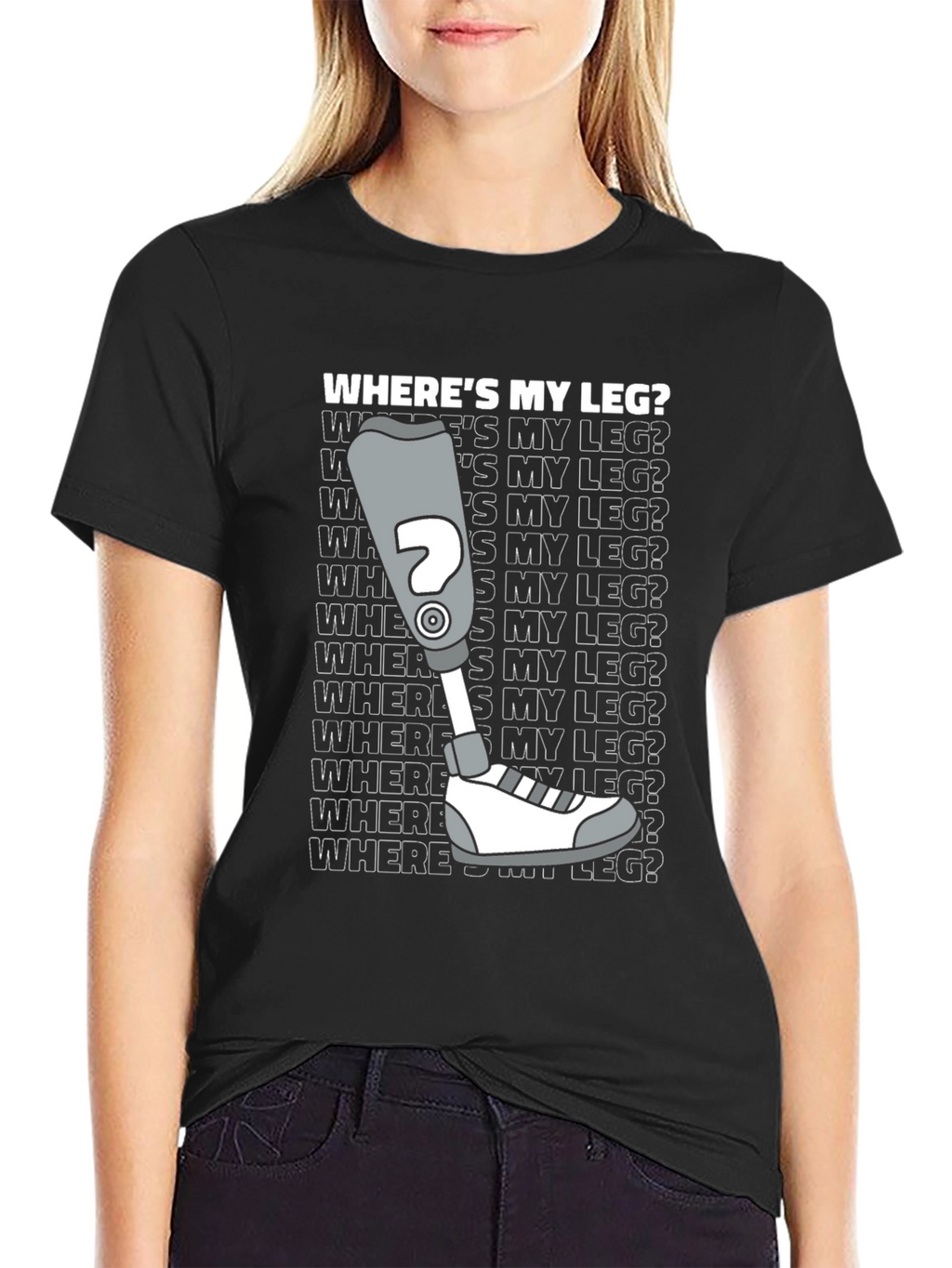 Wheres My Leg? Novelty T-Shirt
