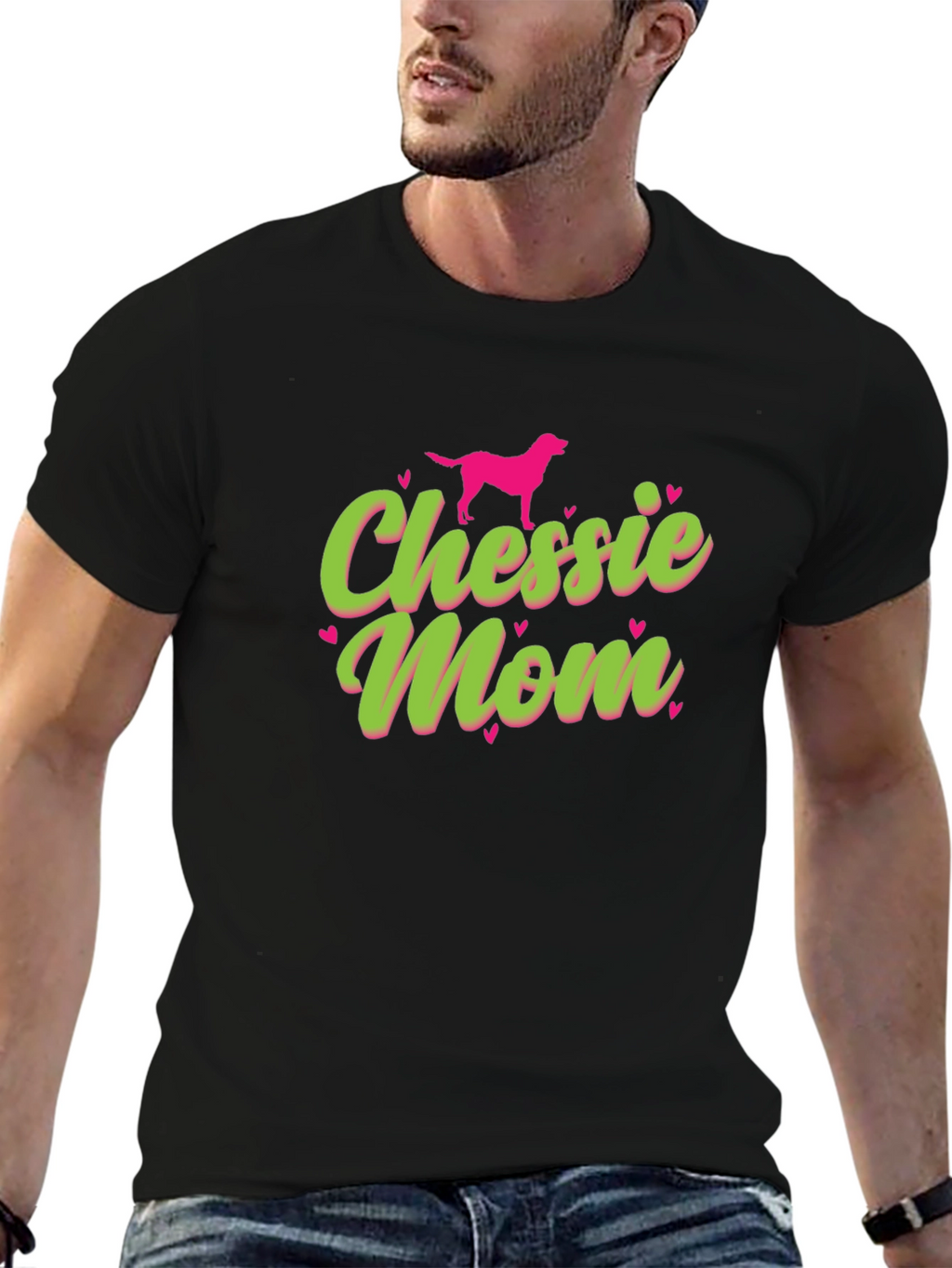 Chessie Mom T-Shirt - Dog Lover Gift