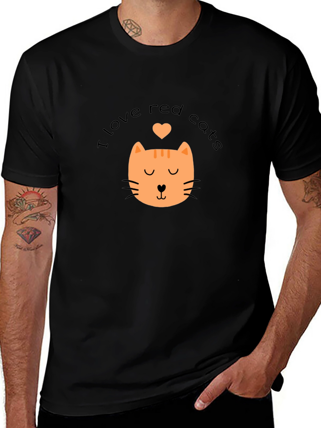 I Love Red Cats T-Shirt