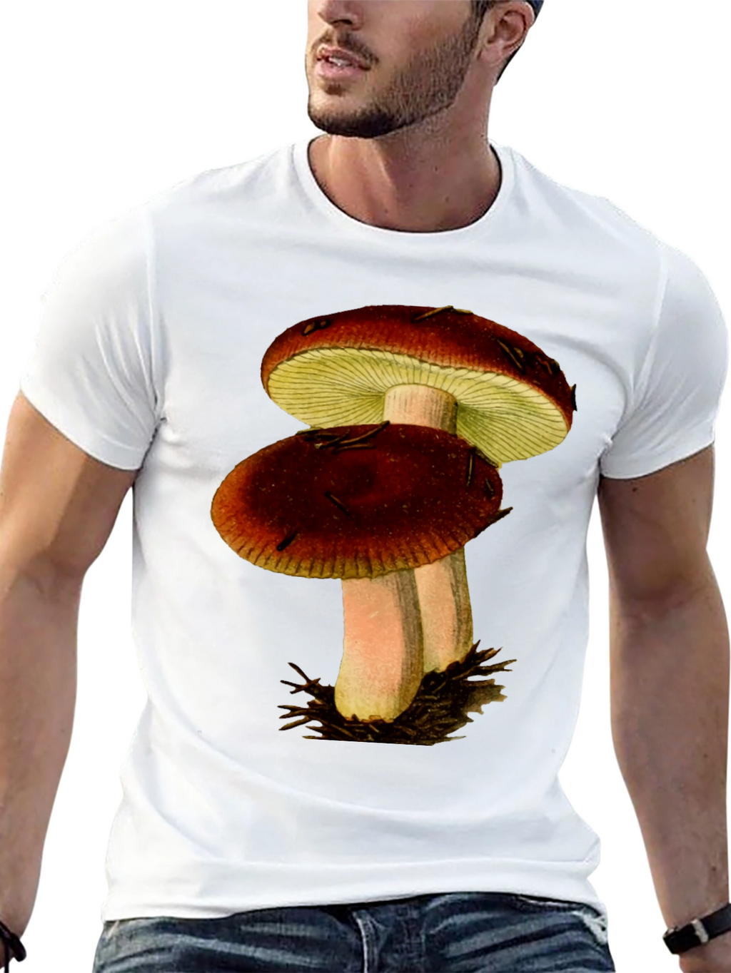 Mushroom Graphic T-Shirt - Nature Inspired Tee