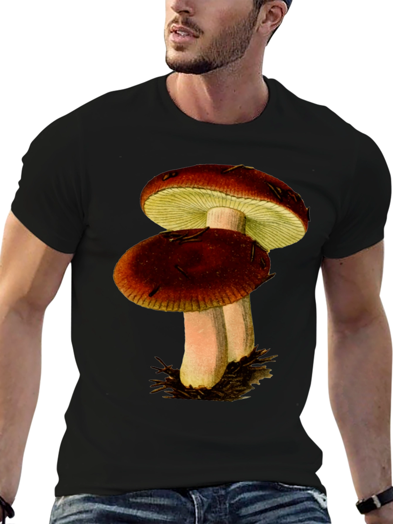 Mushroom Graphic T-Shirt - Nature Inspired Tee