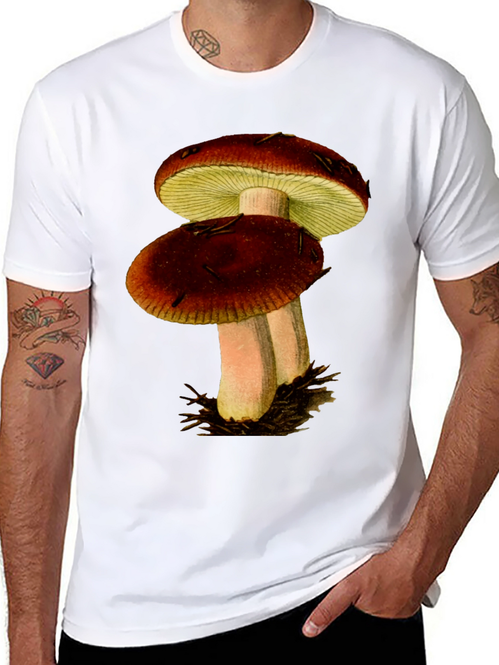 Mushroom Graphic T-Shirt - Nature Inspired Tee