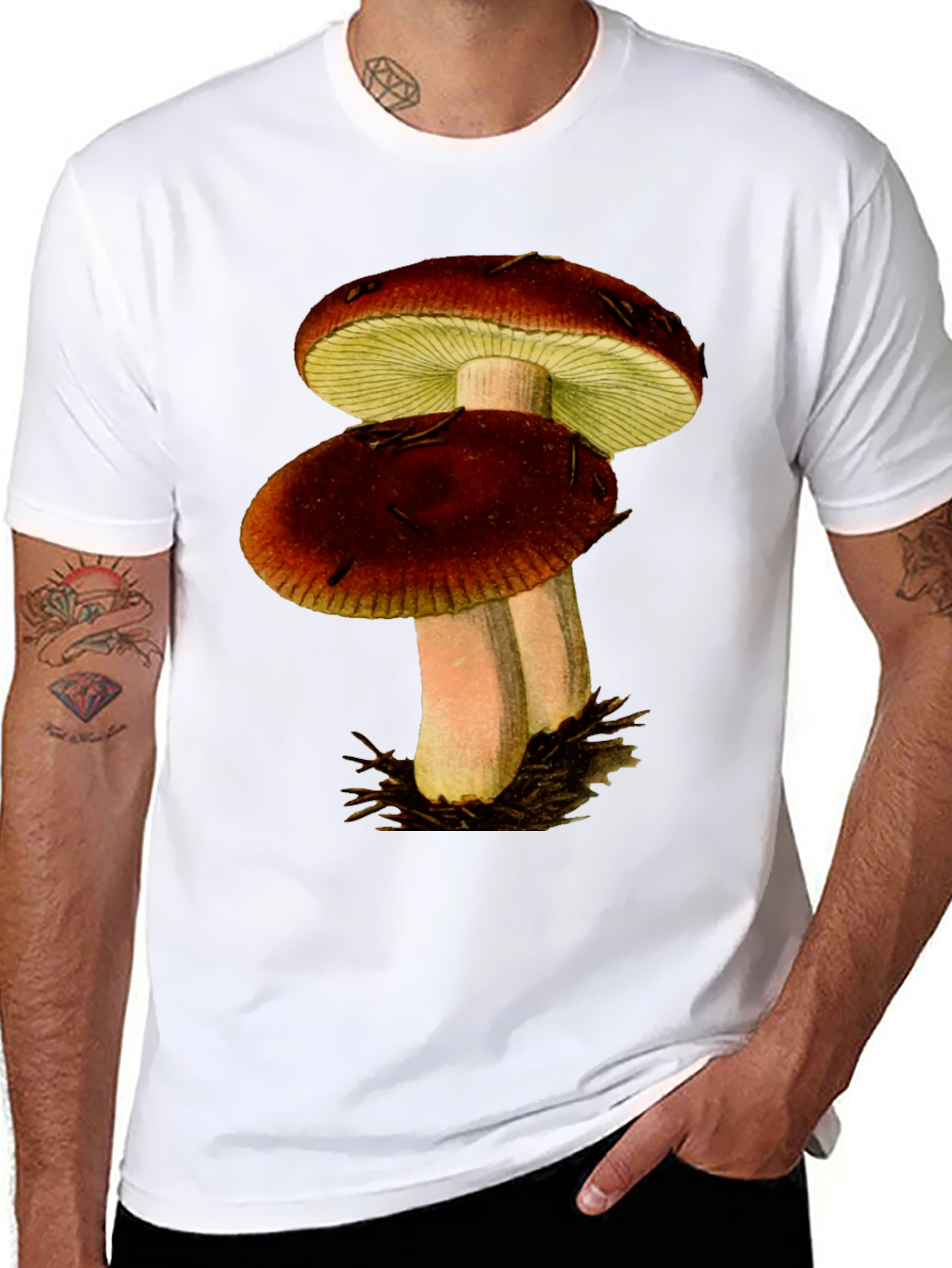 Mushroom Graphic T-Shirt - Nature Inspired Tee