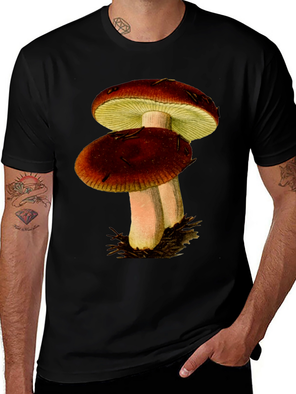 Mushroom Graphic T-Shirt - Nature Inspired Tee