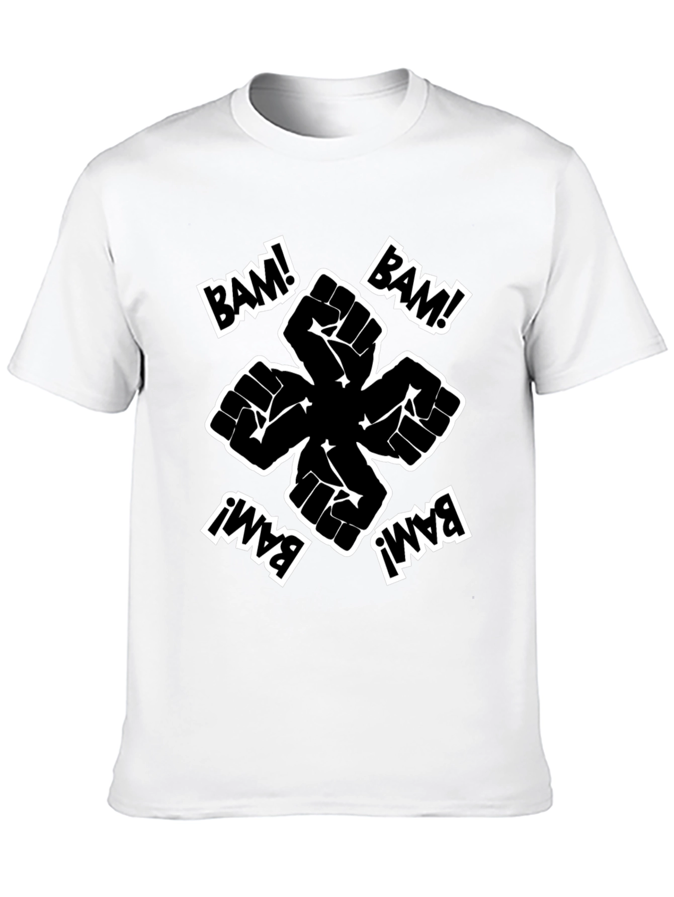 Bam! Fist Power Graphic Tee - Black
