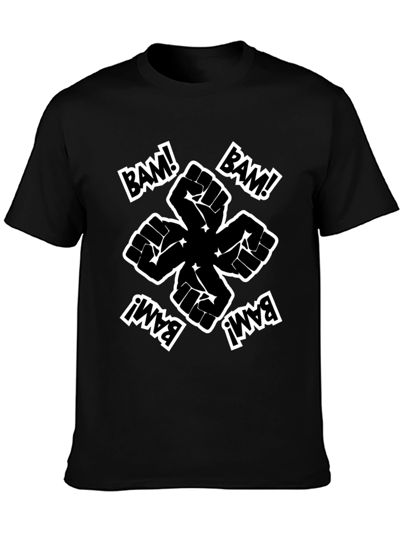 Bam! Fist Power Graphic Tee - Black