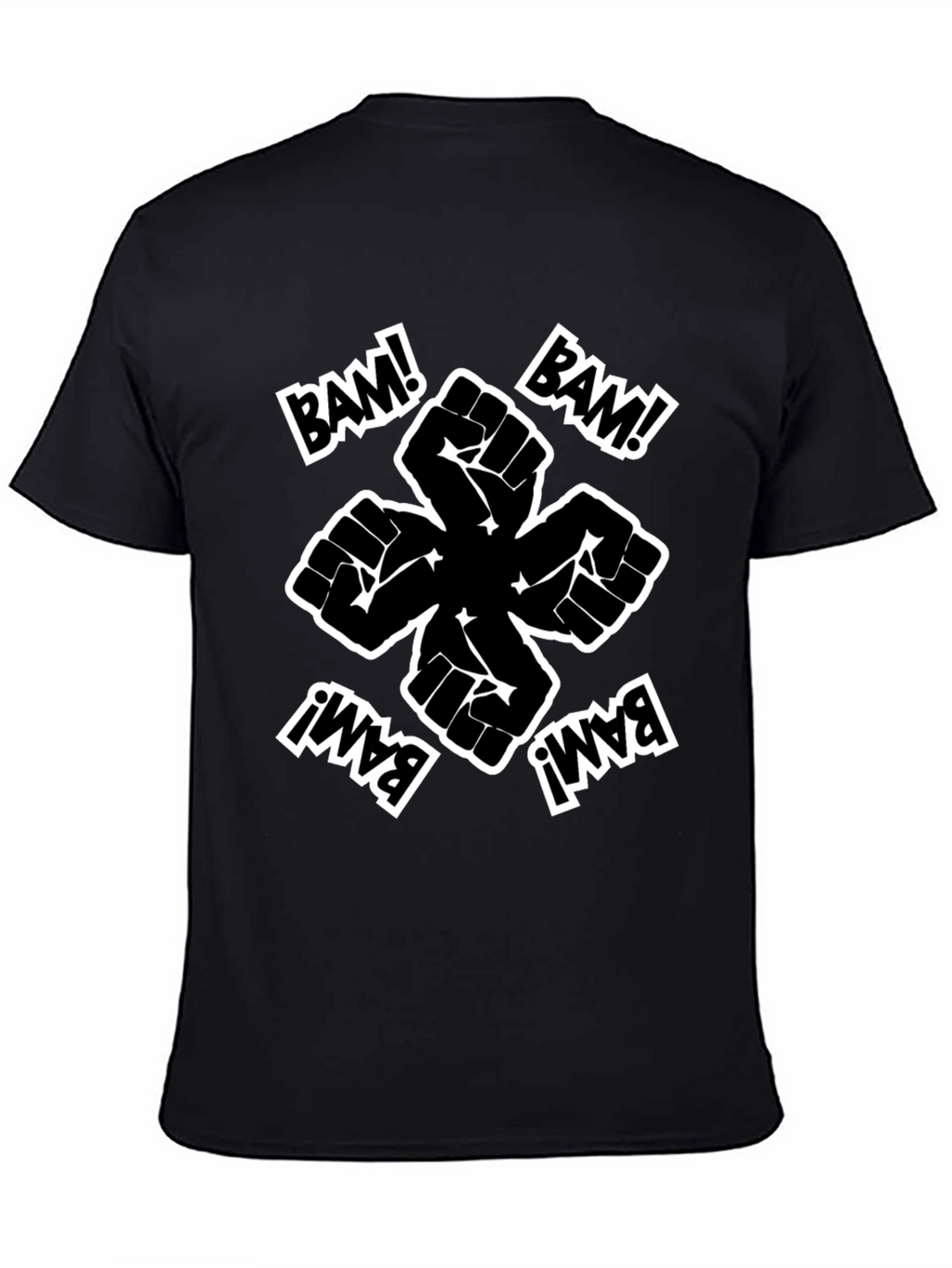 Bam! Fist Power Graphic Tee - Black