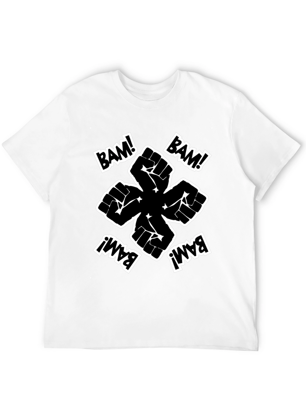 Bam! Fist Power Graphic Tee - Black