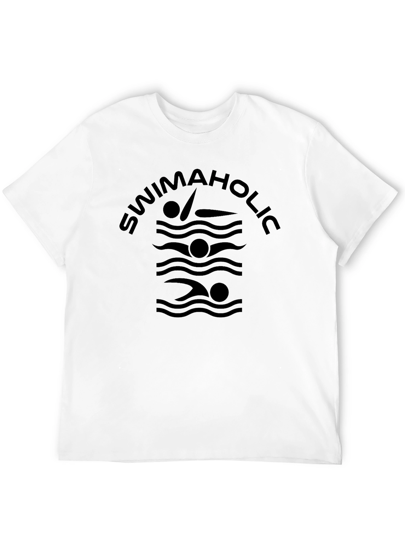 Swimaholic T-Shirt - Black