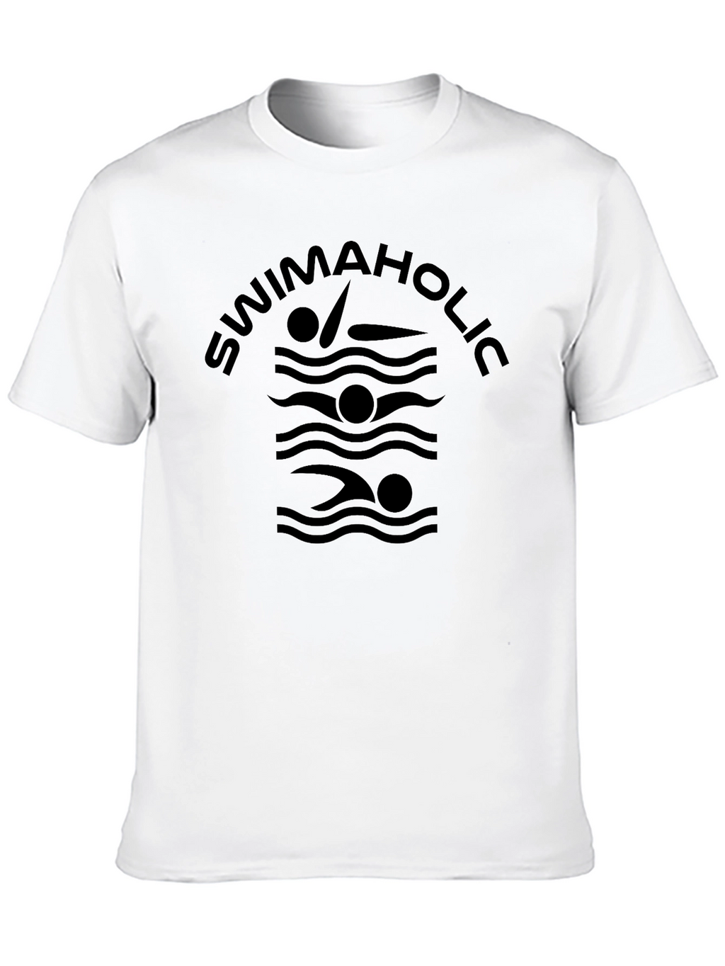 Swimaholic T-Shirt - Black