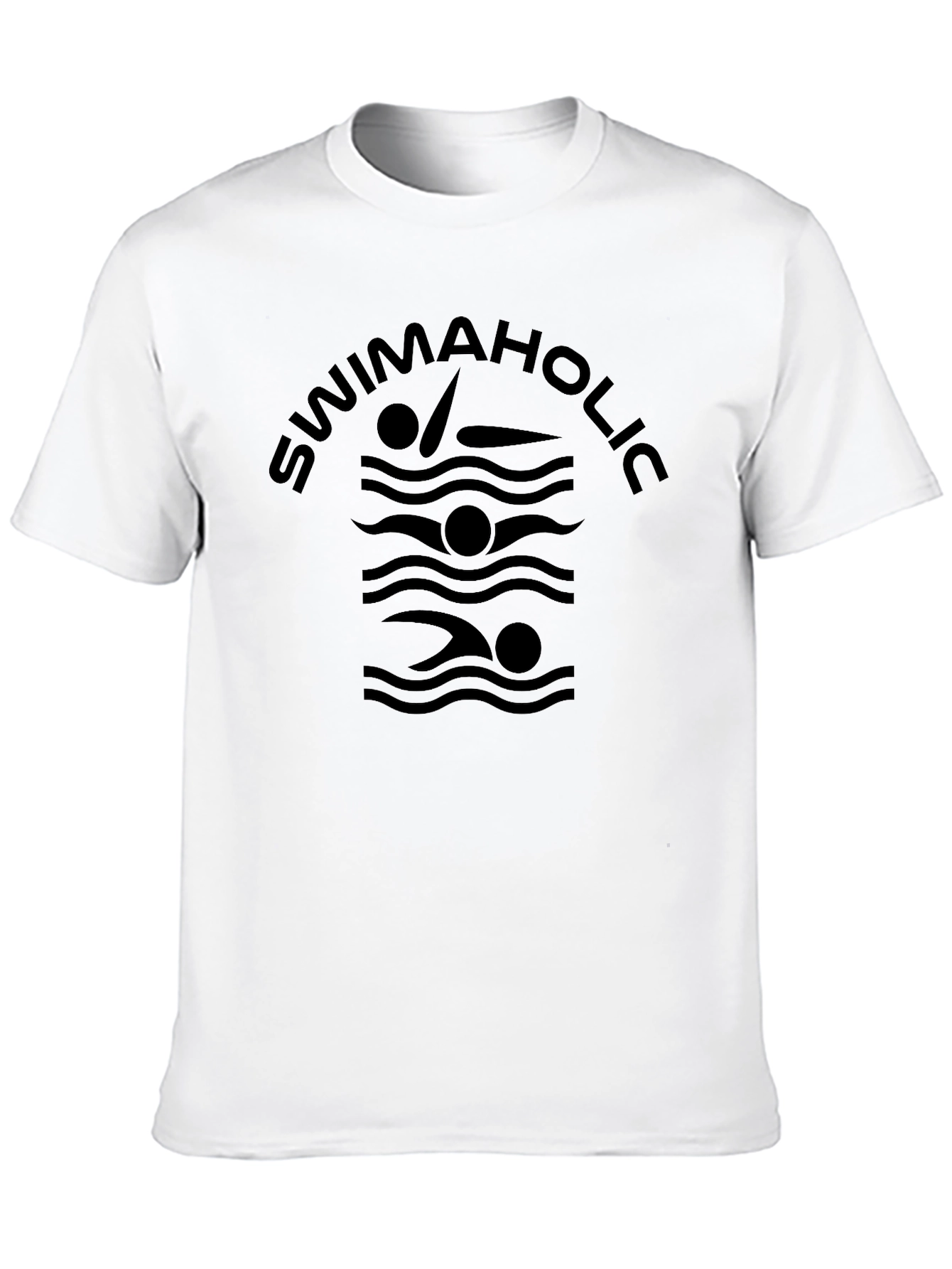 Swimaholic T-Shirt - Black