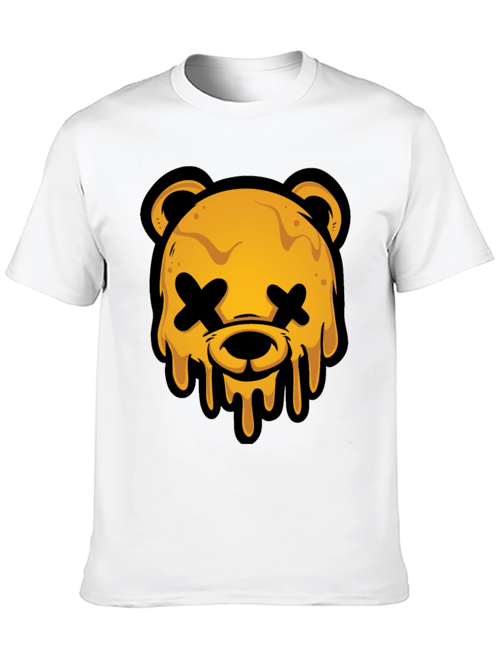 Edgy Graphic Tee - Dripping Bear Head