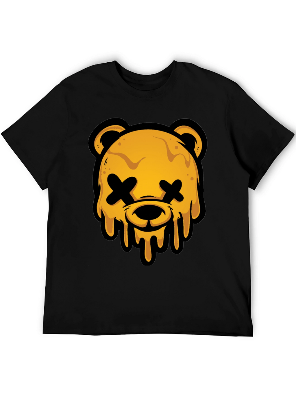 Edgy Graphic Tee - Dripping Bear Head