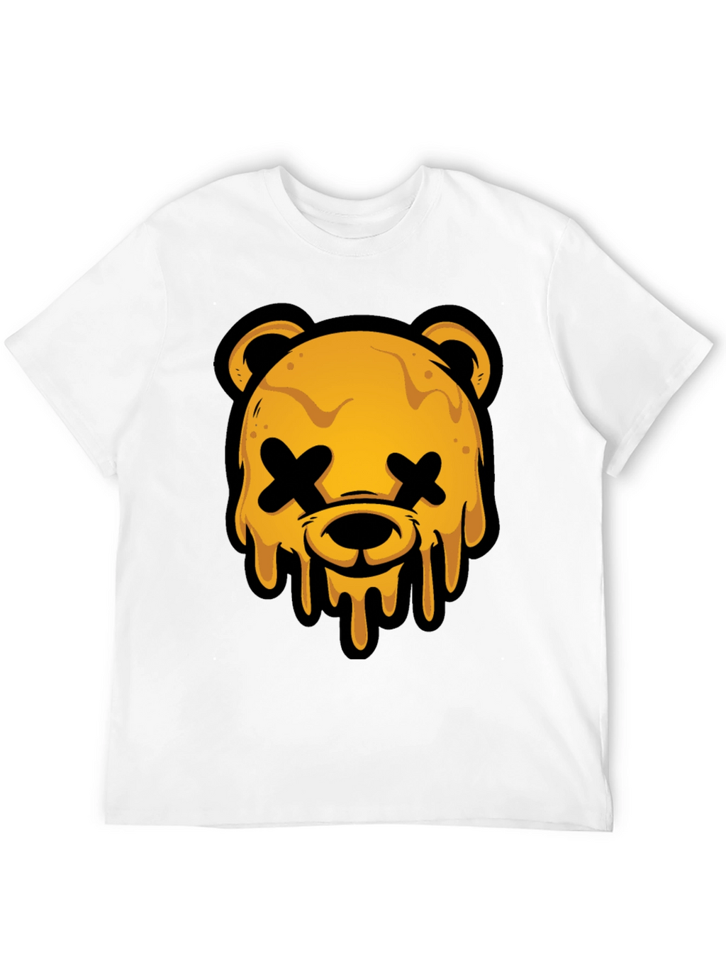 Edgy Graphic Tee - Dripping Bear Head