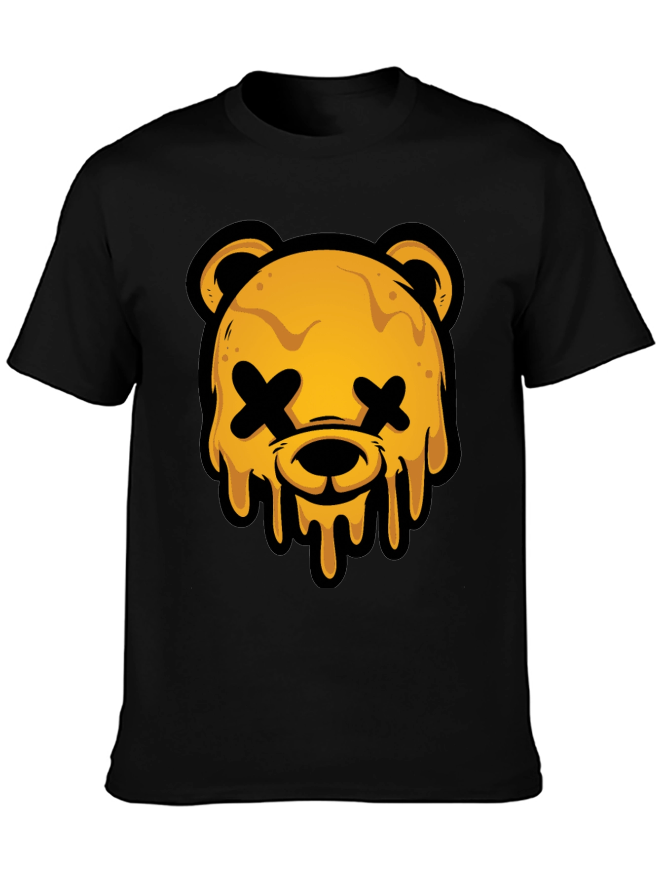 Edgy Graphic Tee - Dripping Bear Head