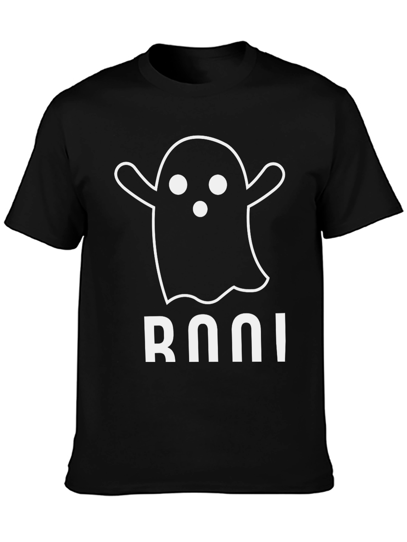 Boo! Ghost Graphic Black T-Shirt