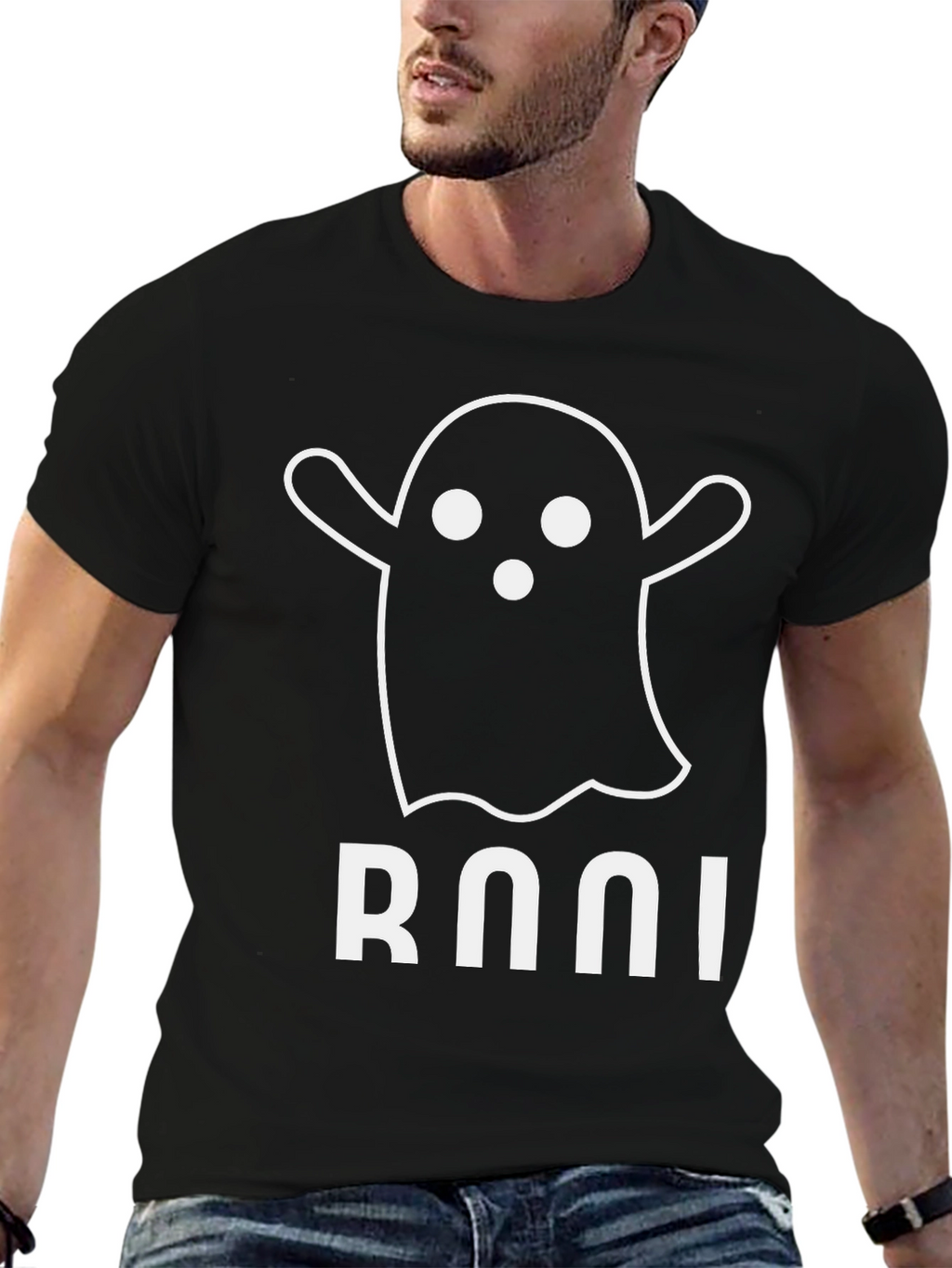 Boo! Ghost Graphic Black T-Shirt
