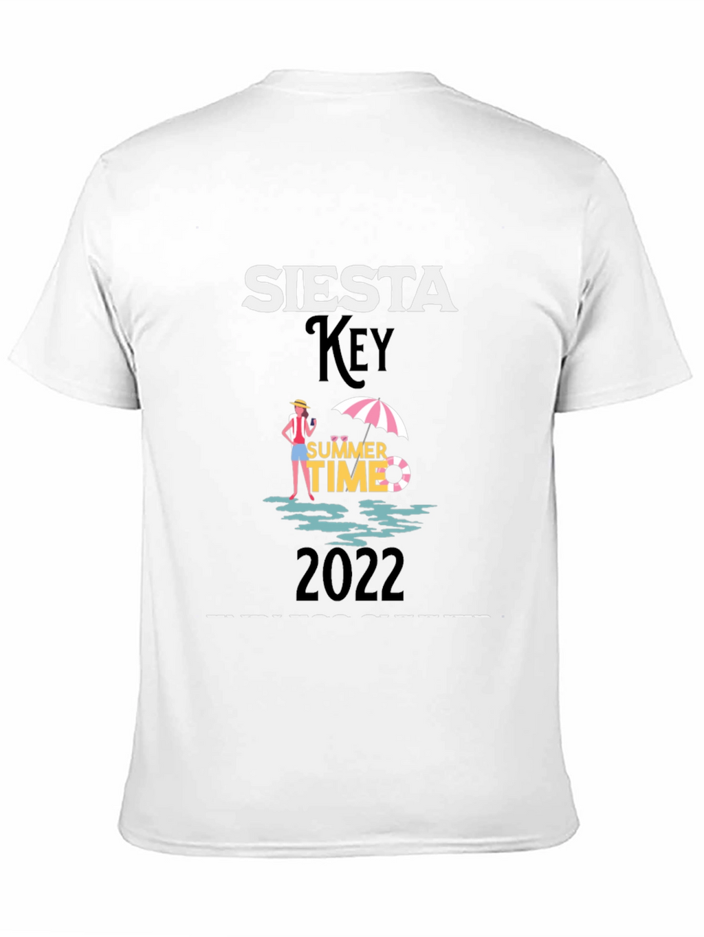 Siesta Key Summer Time 2022 Black T-Shirt