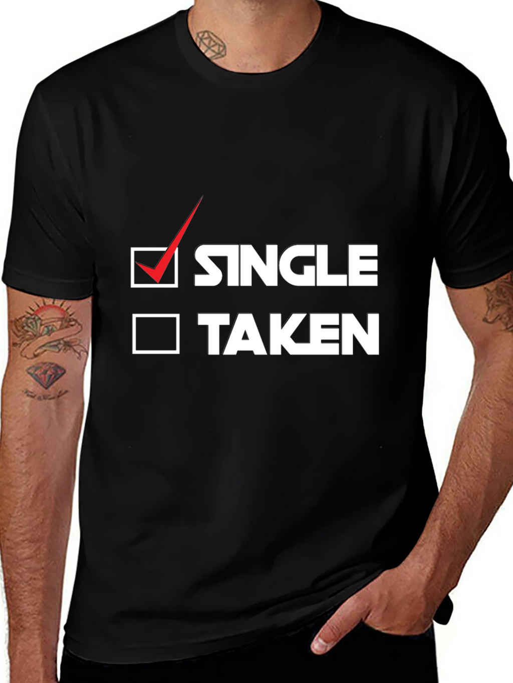 Single or Taken? Funny Graphic Tee