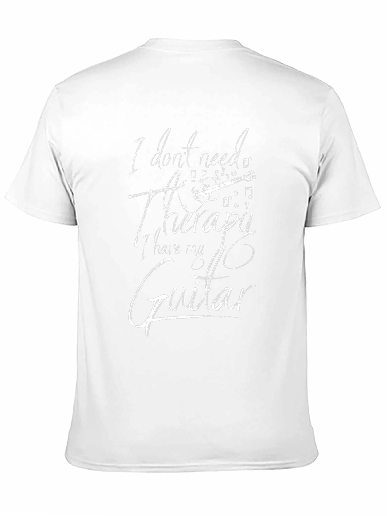 Guitar Therapy Graphic Tee - Musicians Black T-Shirt