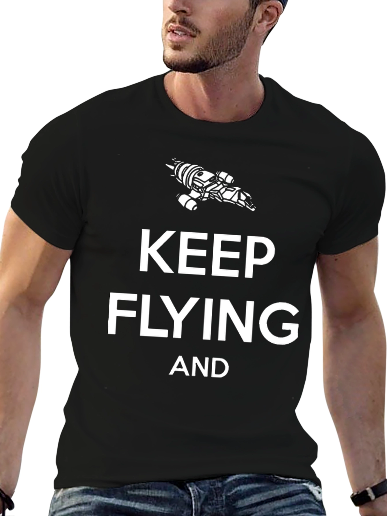 Keep Flying T-Shirt - Sci-Fi Inspired Design