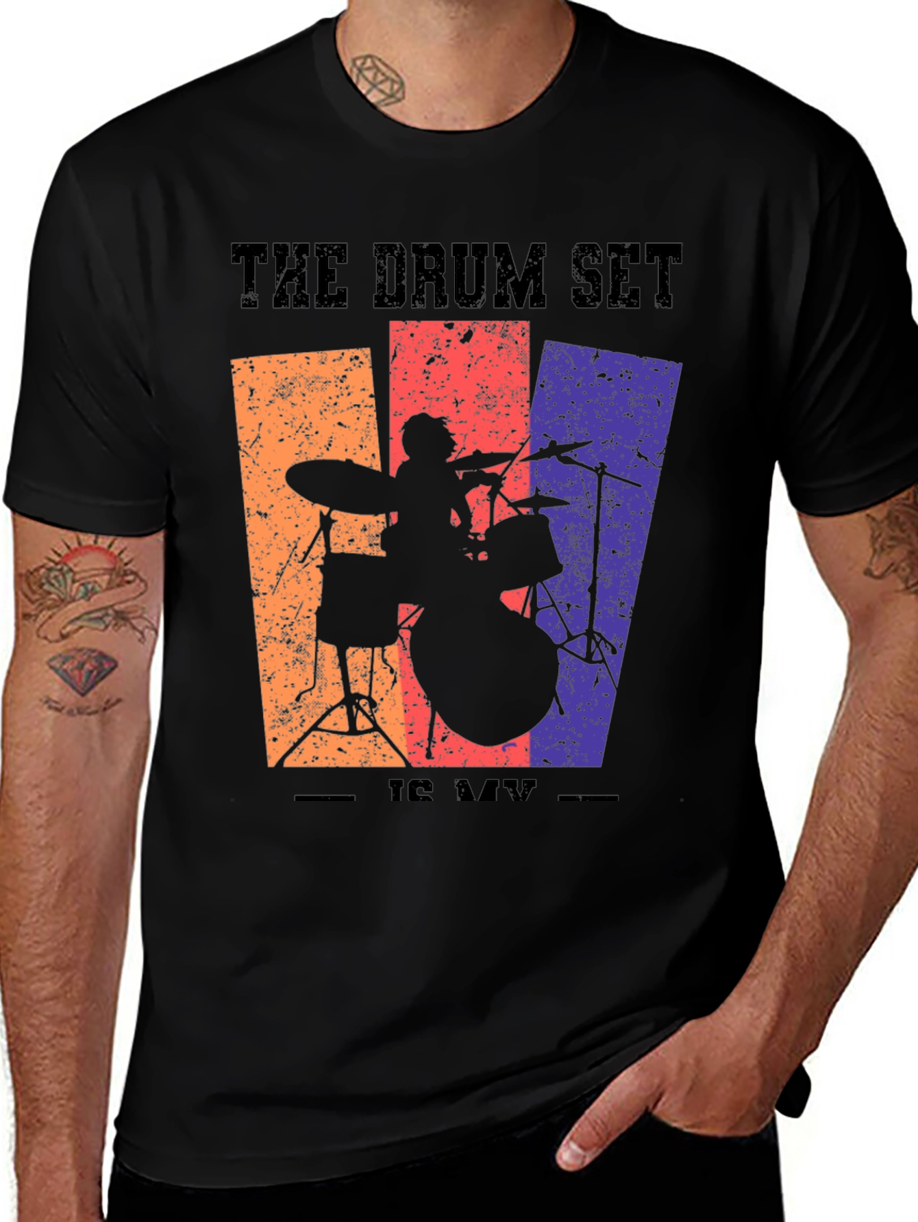 The Drum Set is My Life Graphic T-Shirt