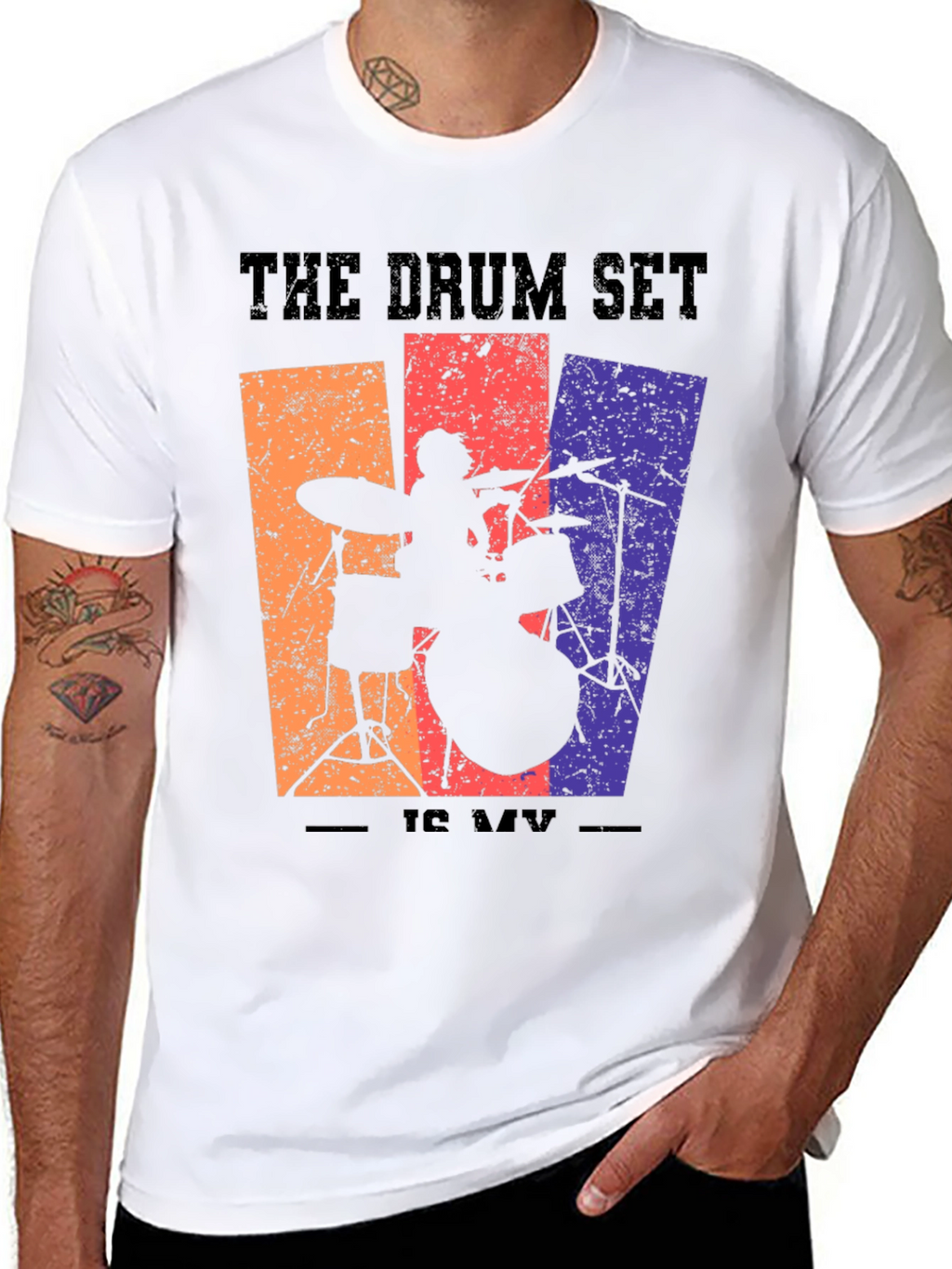 The Drum Set is My Life Graphic T-Shirt