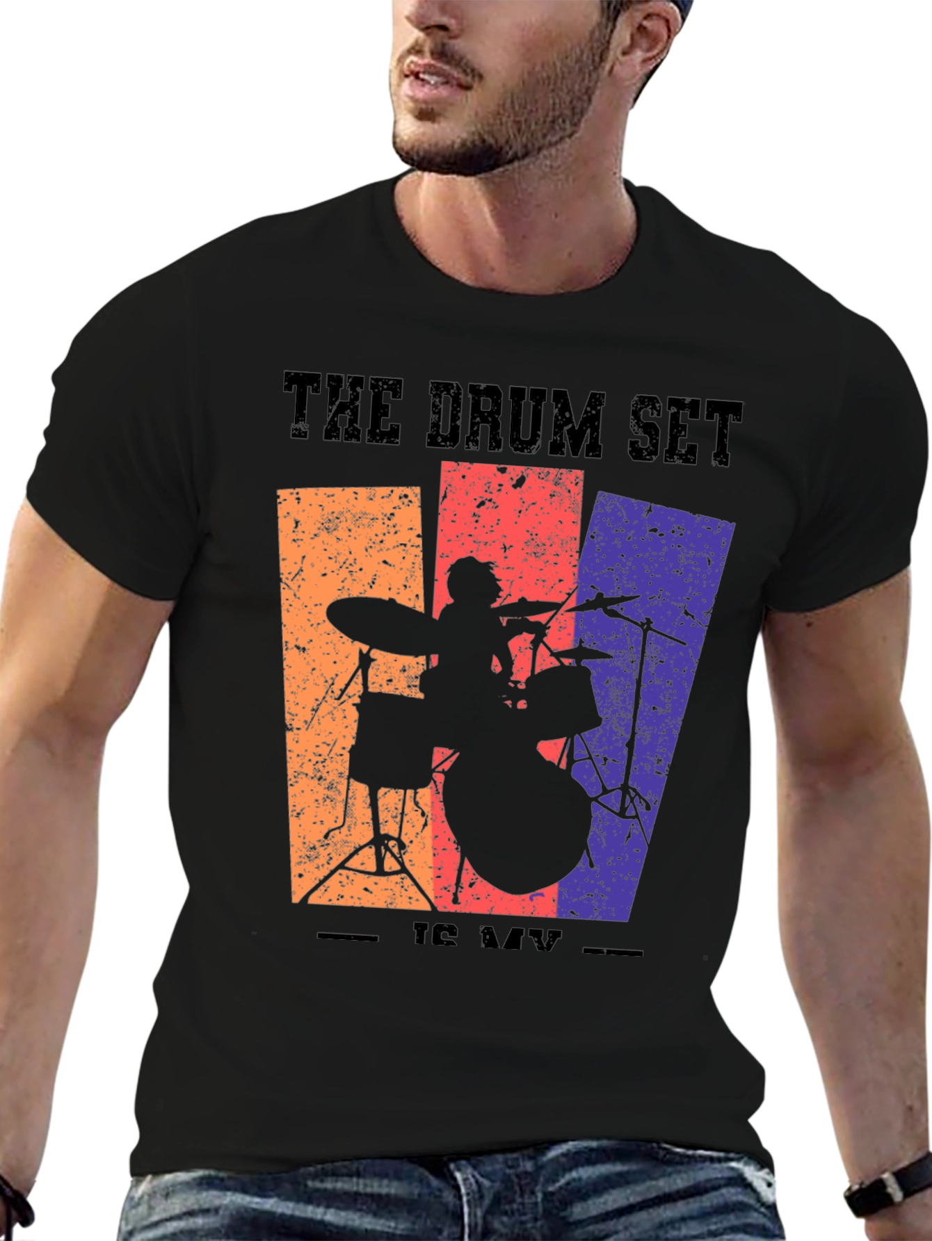 The Drum Set is My Life Graphic T-Shirt