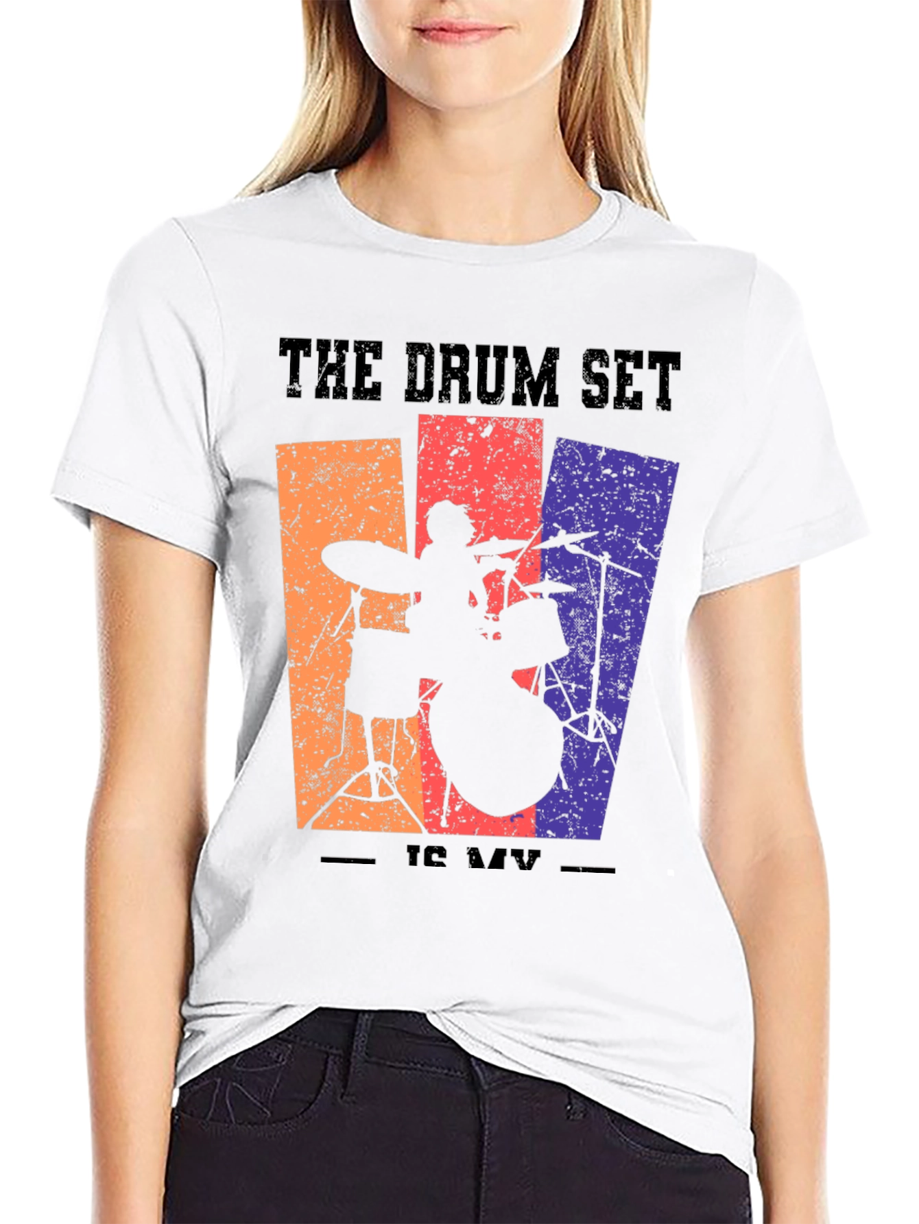 The Drum Set is My Life Graphic T-Shirt
