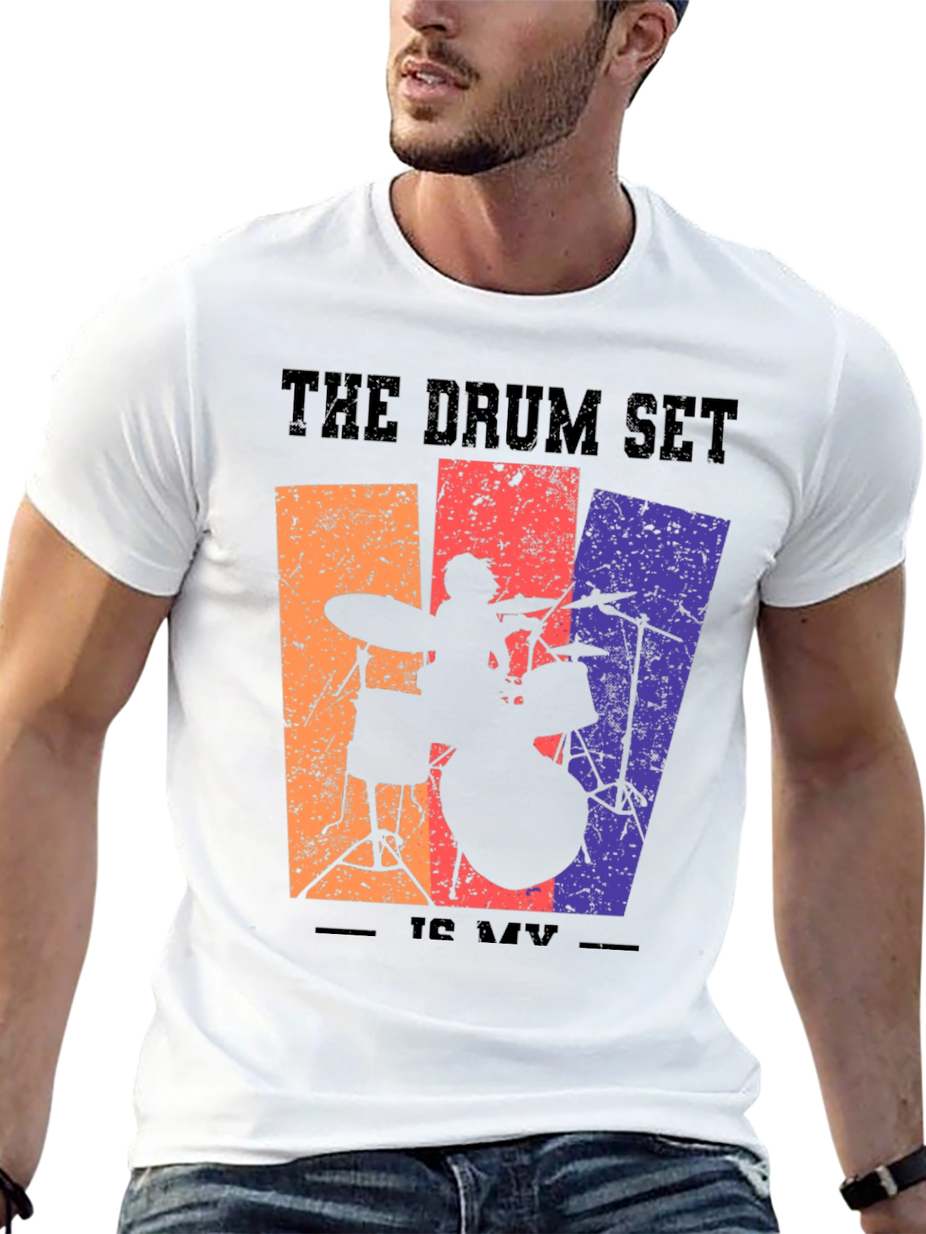 The Drum Set is My Life Graphic T-Shirt