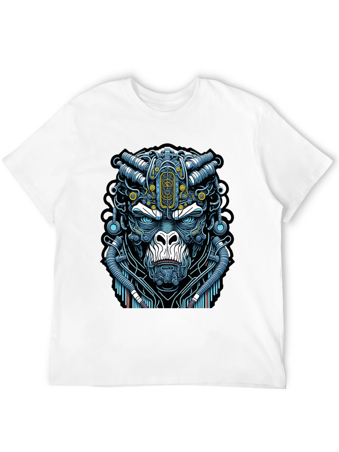 Cyber Gorilla T-Shirt - Unique Sci-Fi Ape Design