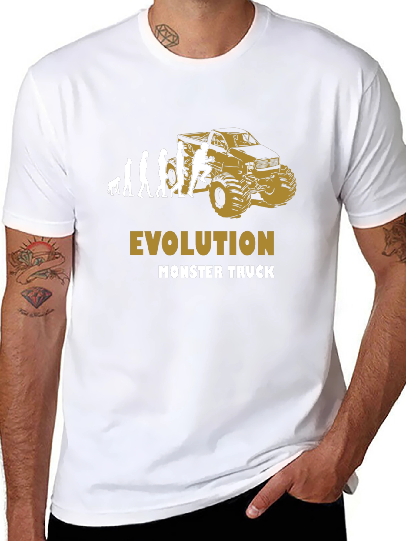 Evolution Monster Truck Black Graphic Tee