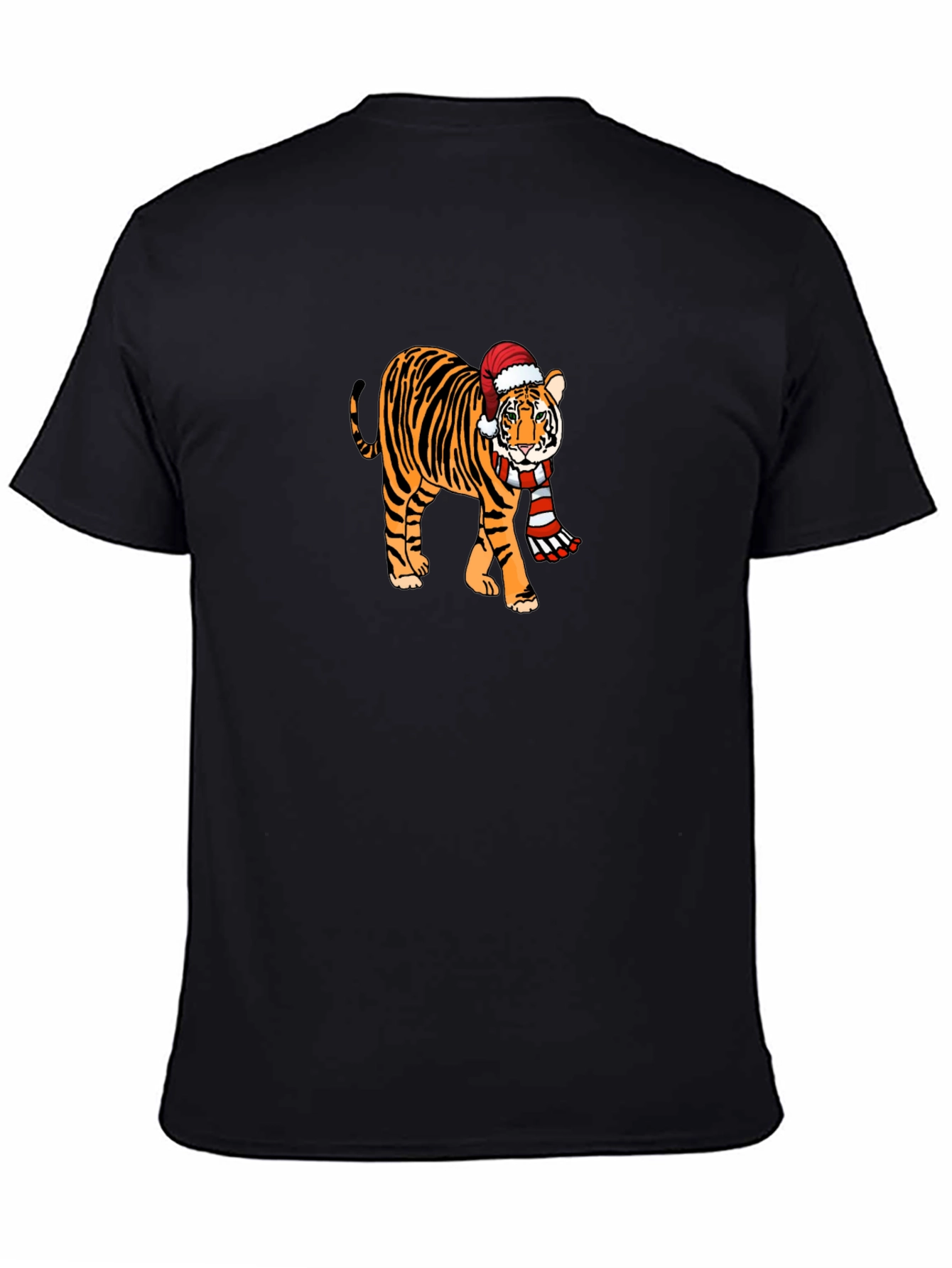 Festive Tiger Graphic Tee - Holiday Style!