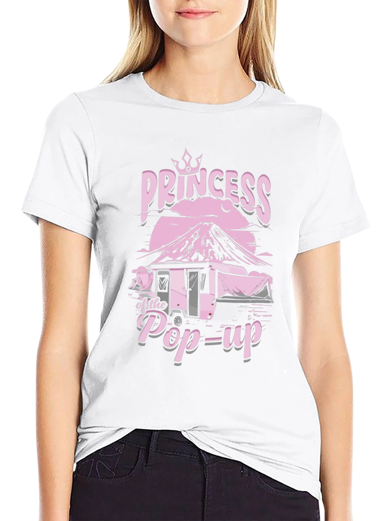 Princess of the Pop-Up T-Shirt - Camping Queen