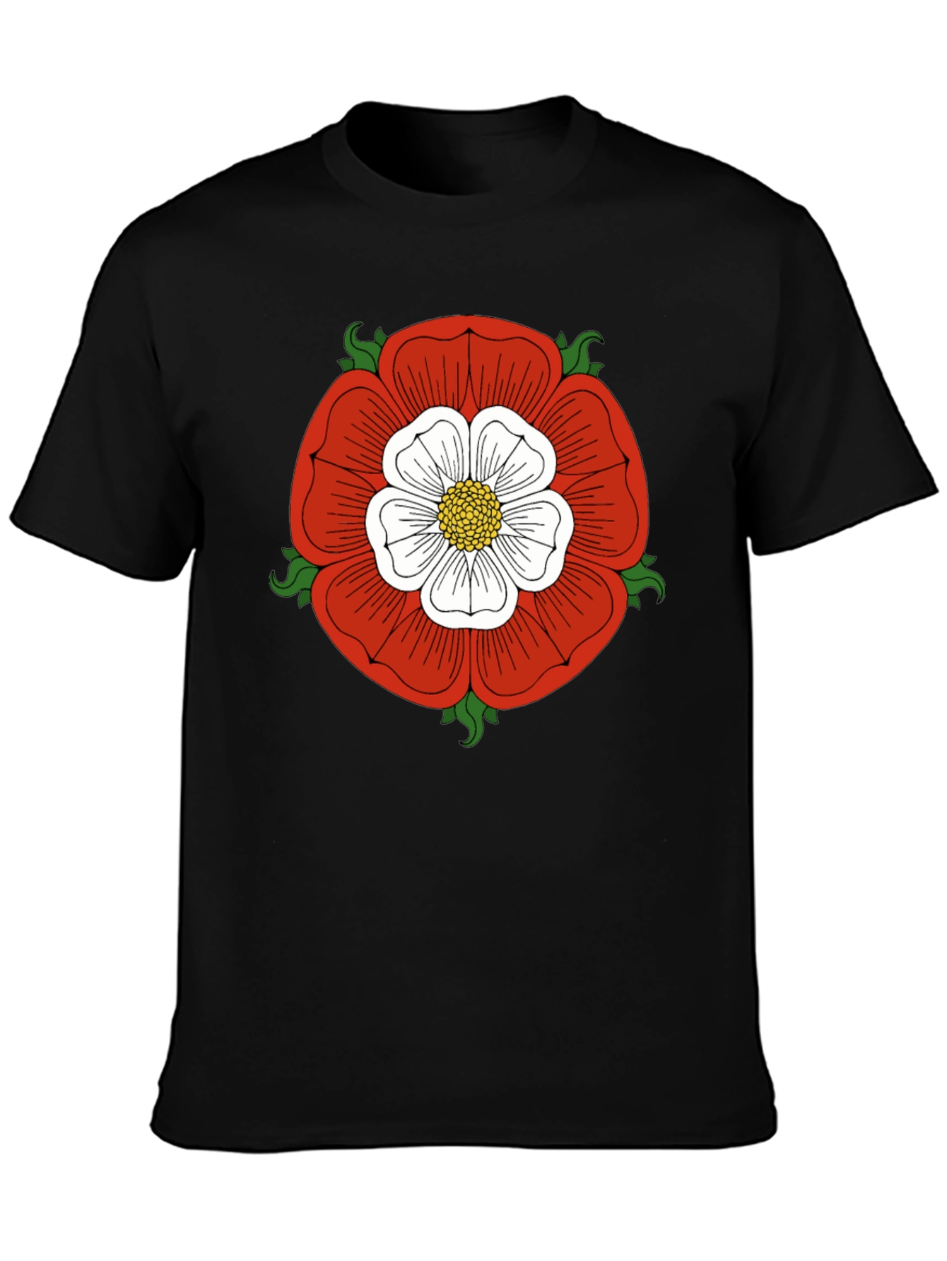 English Rose Graphic Tee - Classic Design