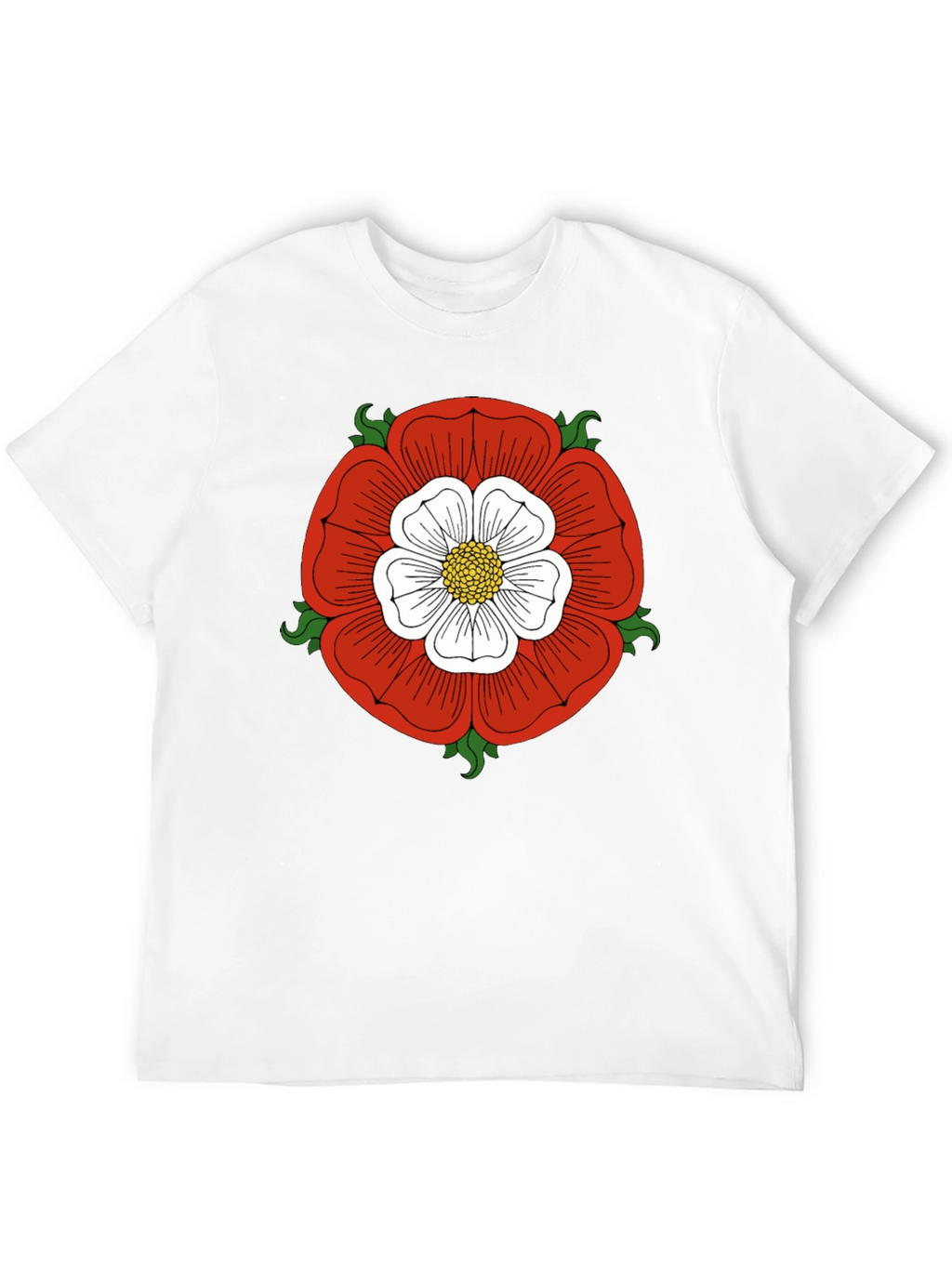 English Rose Graphic Tee - Classic Design