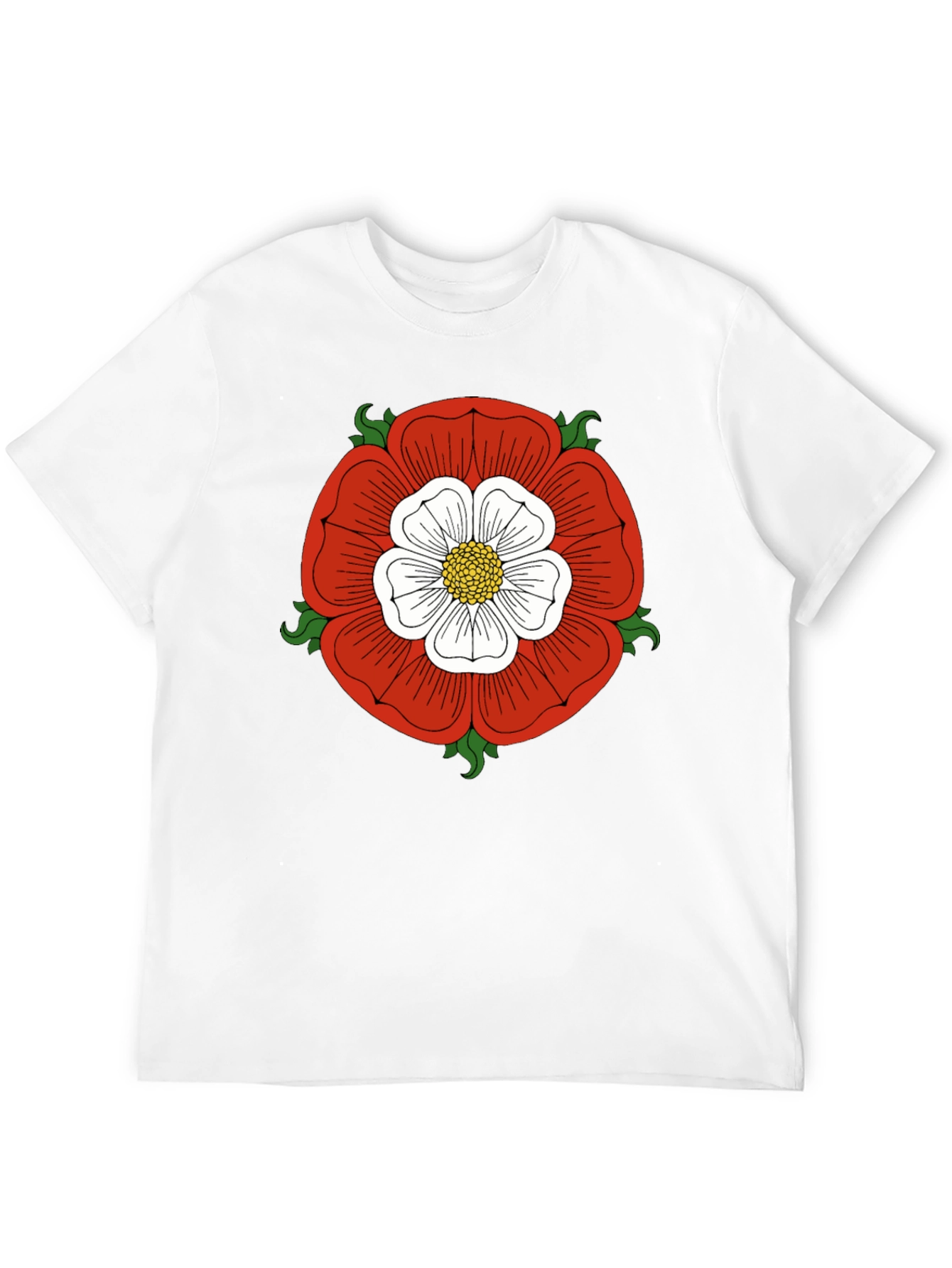 English Rose Graphic Tee - Classic Design